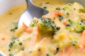 Broccoli cheddar soup recipe